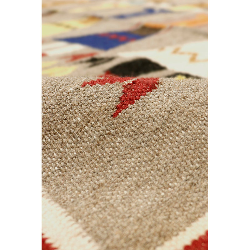 Striped Area Rug in Mocha