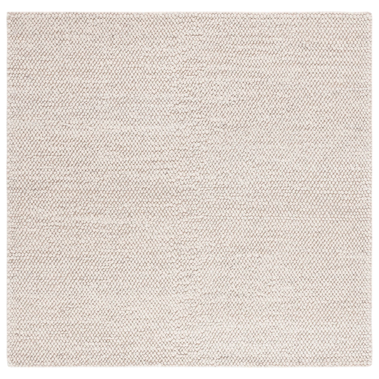 Danie Gray Ivory Hand-Woven Rug, Square 4'