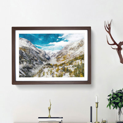 Mountain View in France - Picture Frame Photograph Print