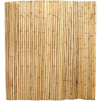 Natural Bamboo Fence Roll, 6ft x 8ft – Eco-Friendly Privacy Screen for Garden & Outdoor Use
