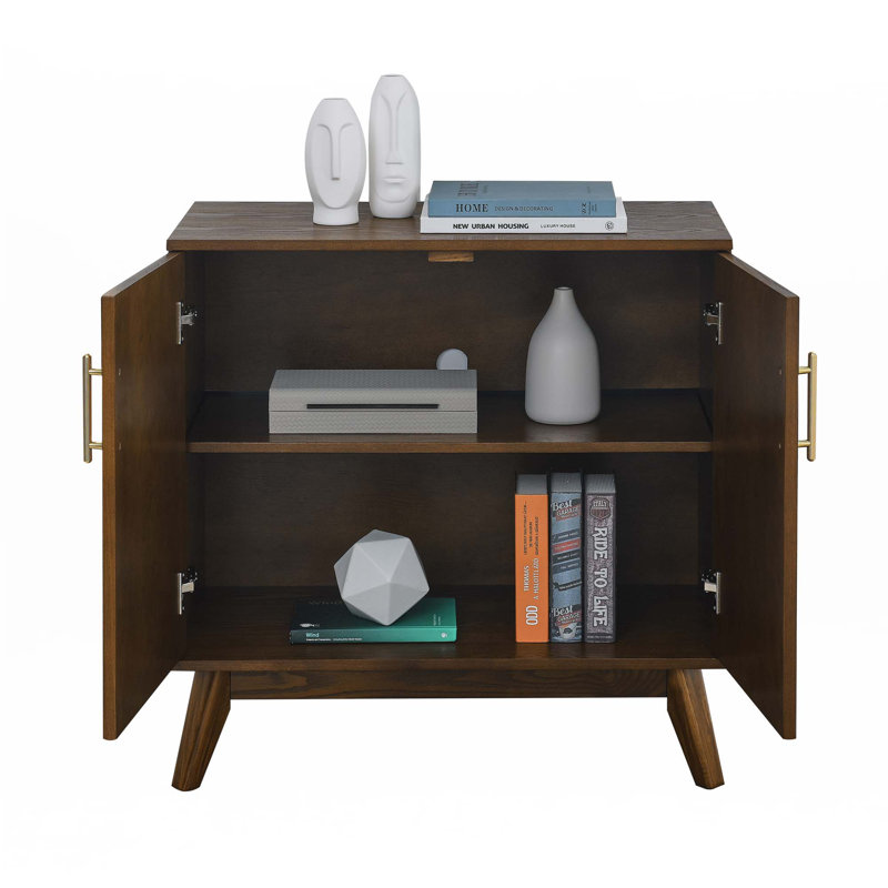 Accent Cabinet With Adjustable Shelves, Walnut