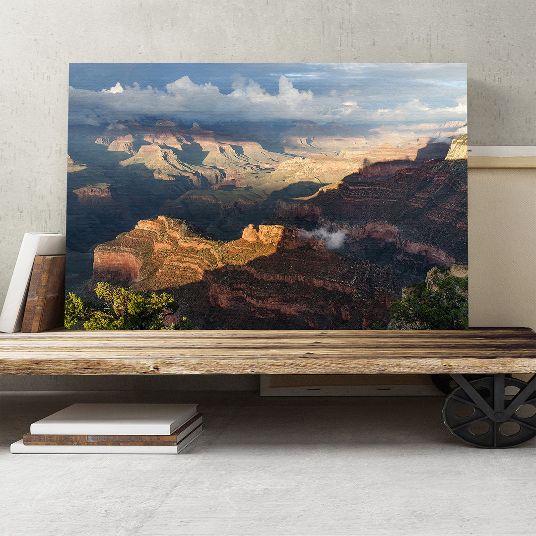 Landscape Grand Canyon Powell Point Evening Photographic - Wrapped Canvas