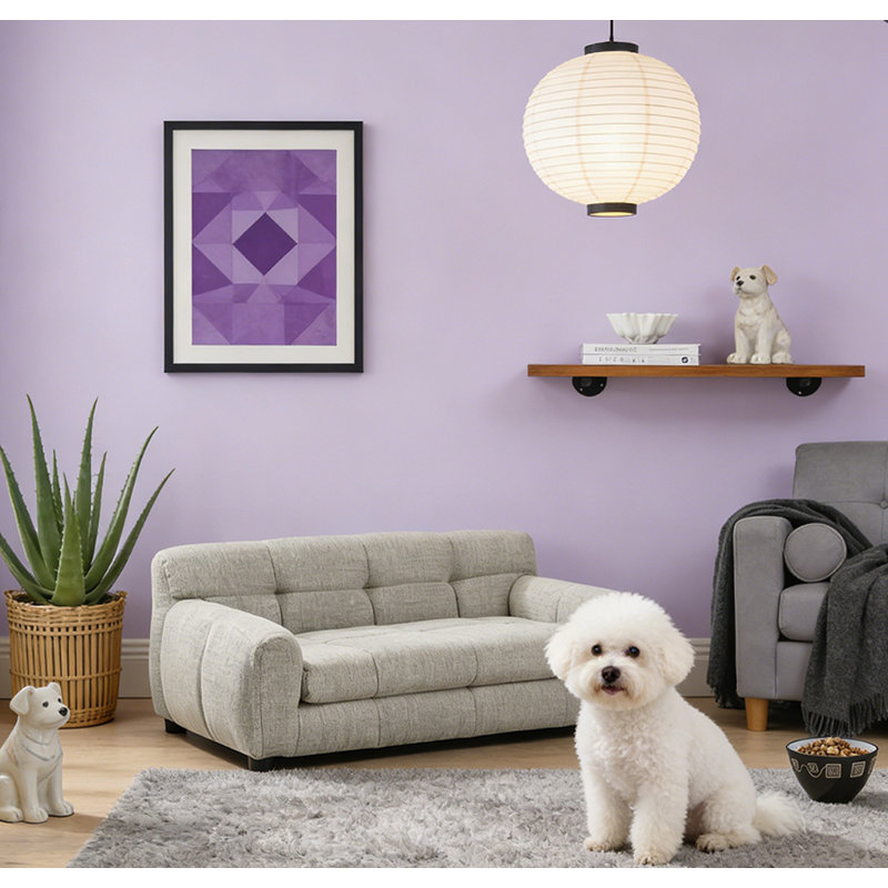 Elevated Dog Sofa Bed Pet Sofa, Beige