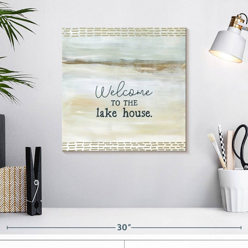 Enseigne murale «Khylige Lake Escape Welcome», H 16 po x l 16 po