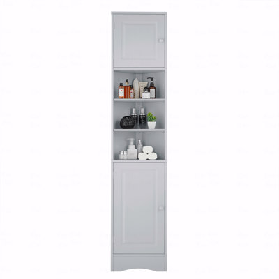 Armoire de rangement multi-fonctionnelle grise