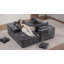 Canapé modulaire sans assemblage avec tissu d'ameublement sans assemblage requis Hart Hart-979954397