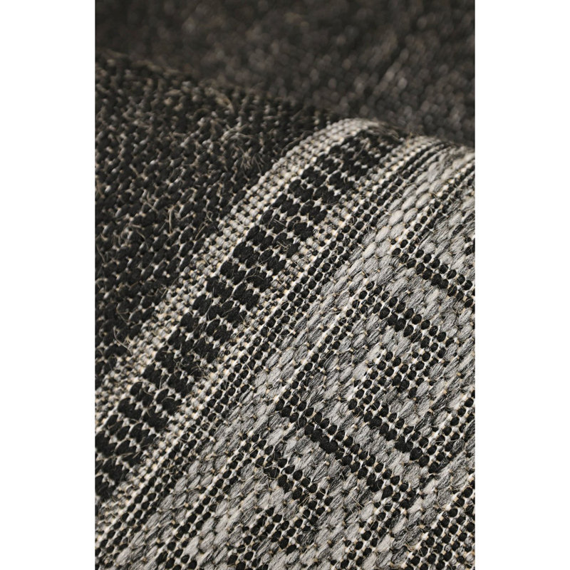 GEL GREEK KEY BLACK 60/230cm, Runner 60 x 230 cm