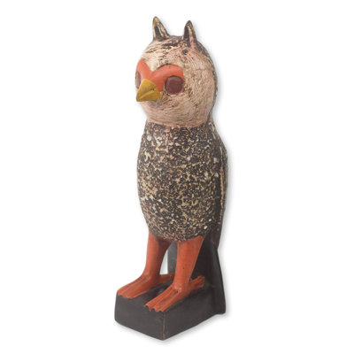 Sculpture en bois hibou courier Mcmillion
