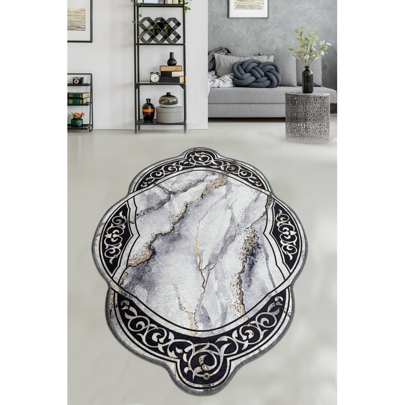 Non-Slip Hall Carpet, 100% Polyester, 47.2 x 59.1 inches | Antibacterial, Machine Washable, 0.4-inch Pile Height | Durable Dot Underside, Perfect for High-Traffic Areas, Easy to Maintain, Stylish Design