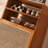 Simple Solid Wood & Rattan Entrance Shoe Cabinet