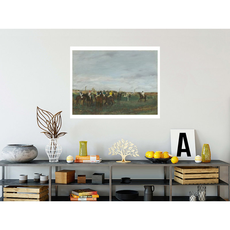 «The Races» par Edgar Degas - estampe numérique, H 32 po x l 40 po
