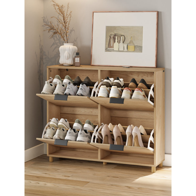 16 Pair Flip Down Shoe Storage