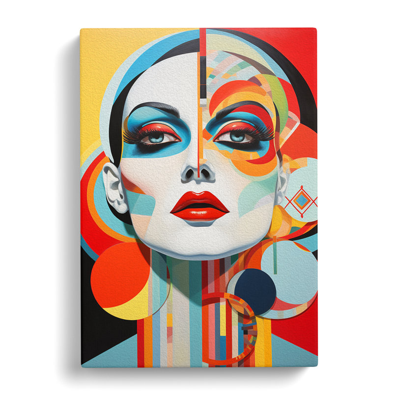 Drag Queen Constructivism - Wrapped Canvas Print, 60cm H x 40cm W x 3cm D