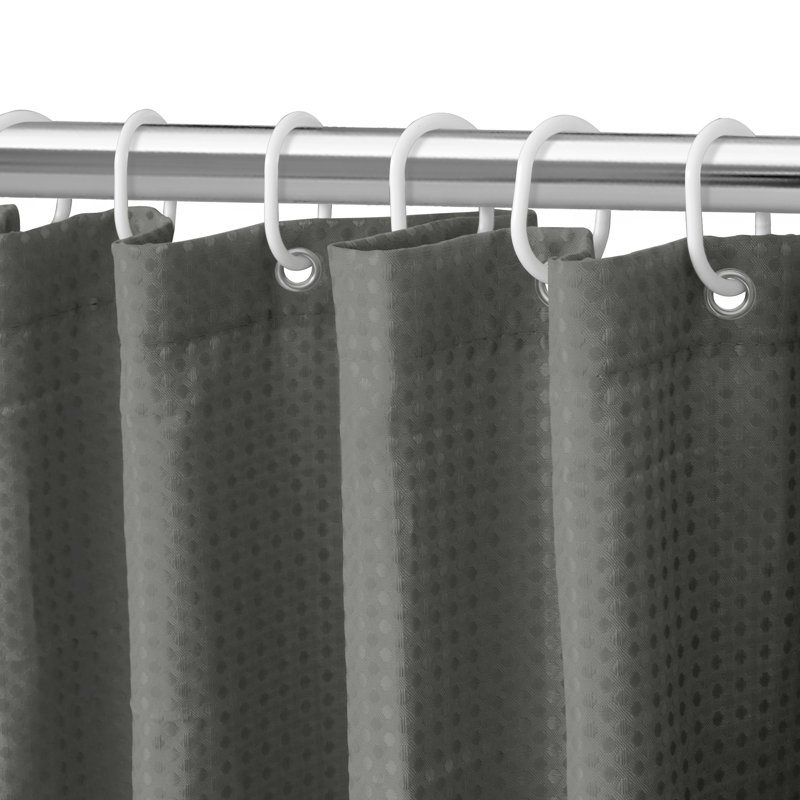 Rideau de douche Utopia Alley Waffle, Gris