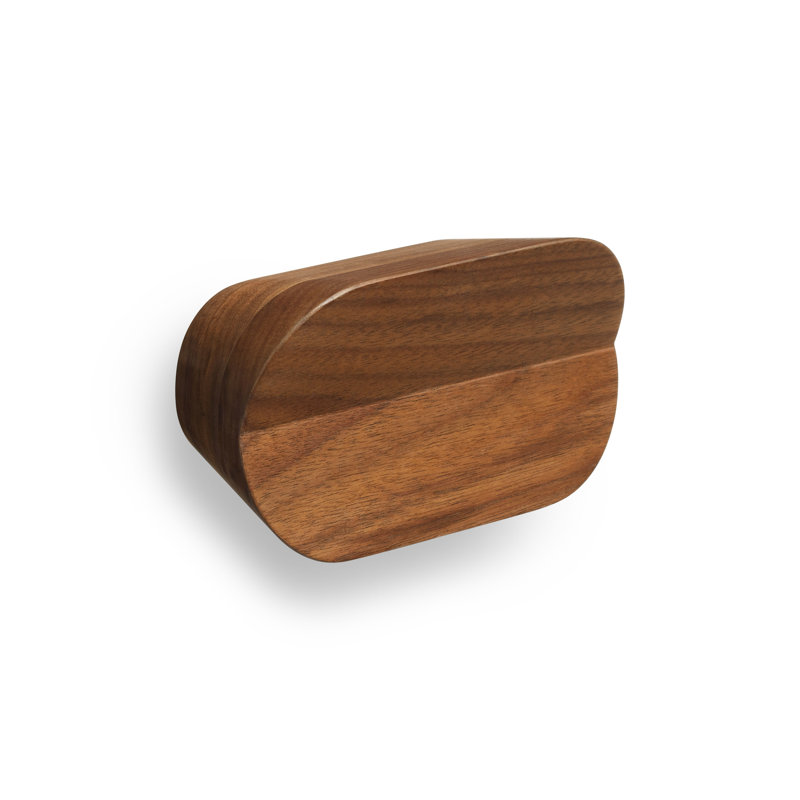 Uphold Solid Wood Wall Wall Hook, Walnut