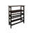 Mohad 18 - Bottle Solid Wood Wine Bottle Rack in Black and Brown