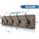 Rustic Coat Rack - Wall Mounted Whitewash 24" Entryway Coat Hooks - 5 Rustic Hooks, Solid Pine Wood. Perfect Touch For Your Entryway, Kitchen, Bathroom... (Whitewash)