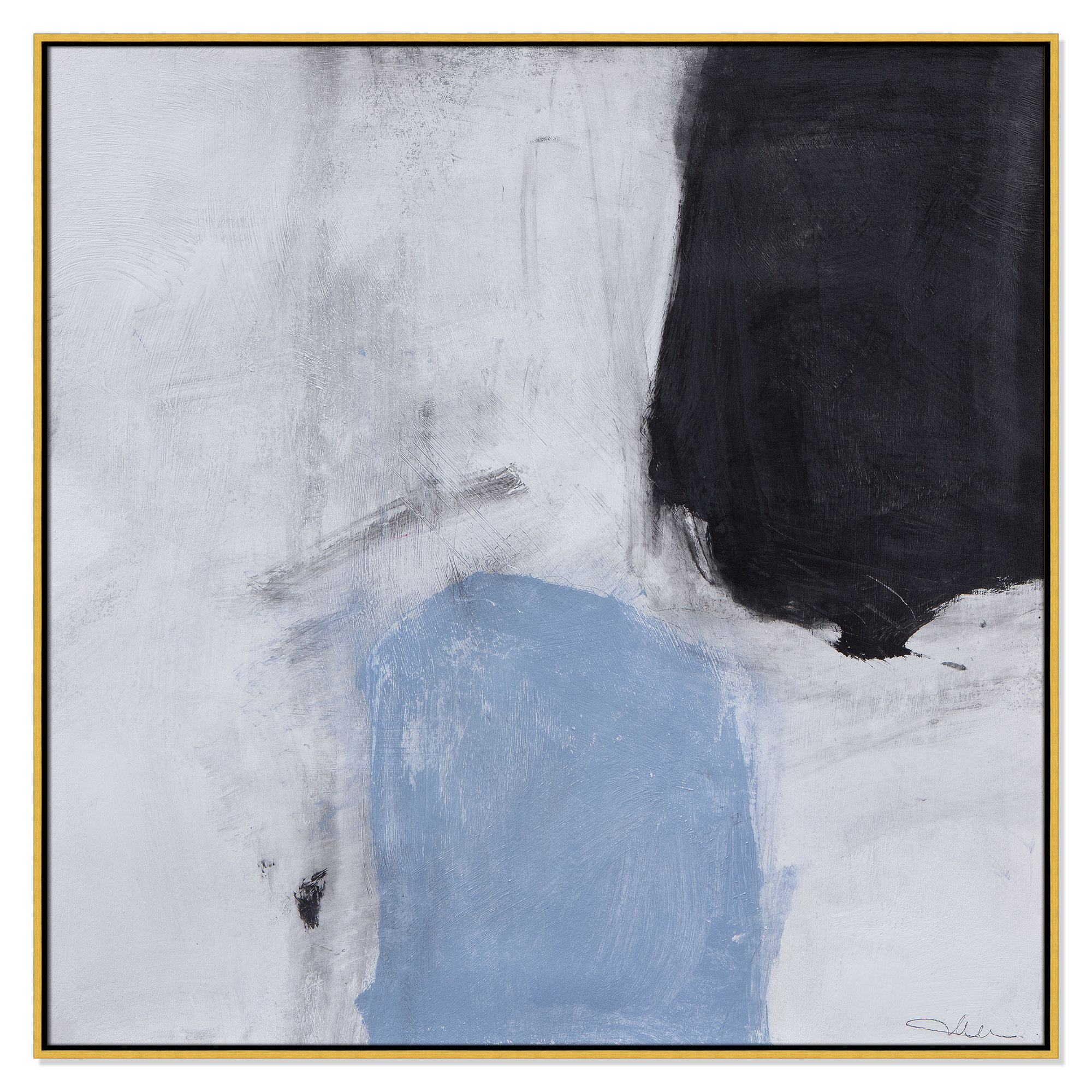 From Powder Blue to Onyx Print by Casa Fine Arts, 46.5" H x 46.5" W, Gold