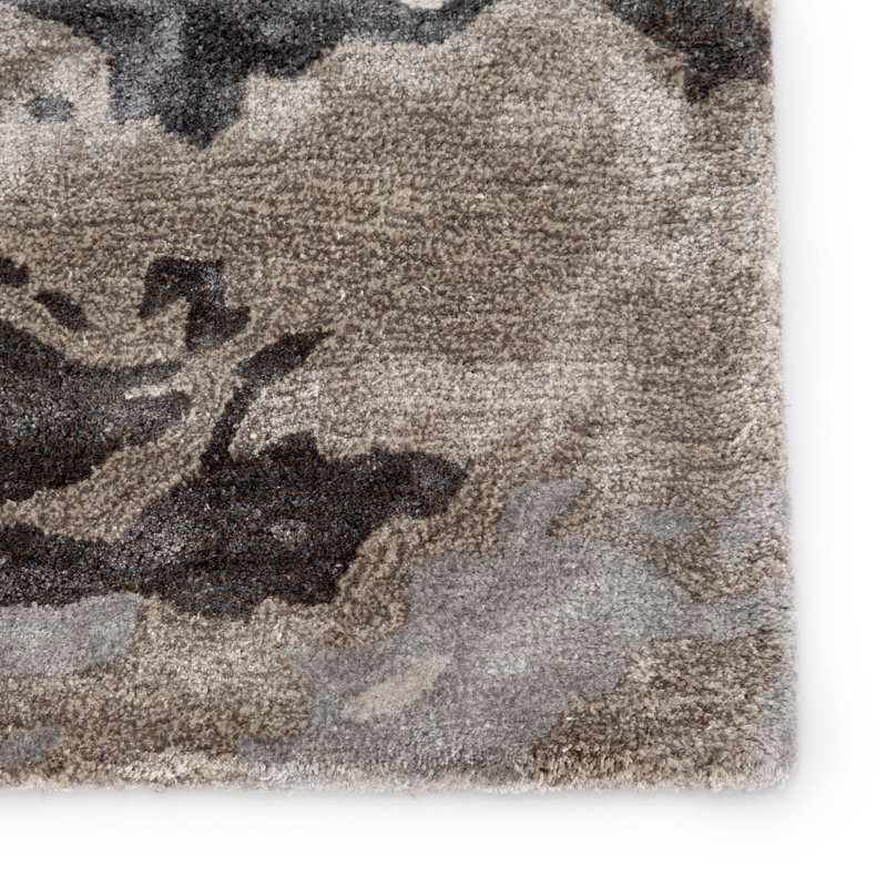 Fritts Hand Tufted Viscose Abstract Indoor Rug, Rectangle 10' x 14'