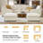 Terencio 128.5" Modern Storage Modular Sectional Sofa with Hassle-free Assembly -594482993