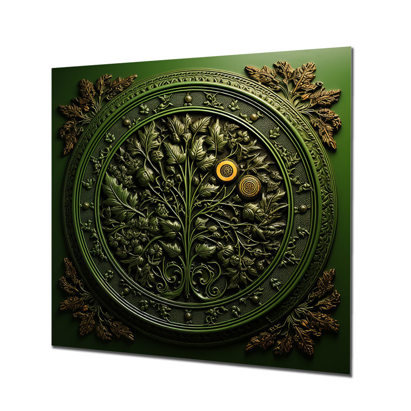 Renaissance Boho Mandala Revival II - pépinière d'ours en métal, art mural, H 29 po x l 29 po