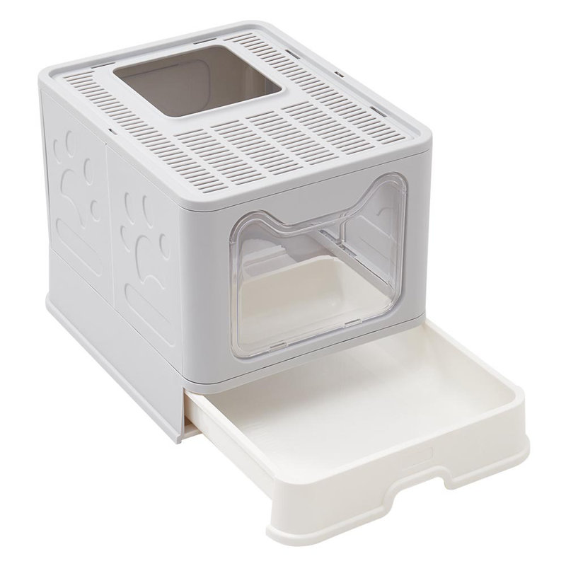 Noell Plastic Enclosed Litter Box with Scoop