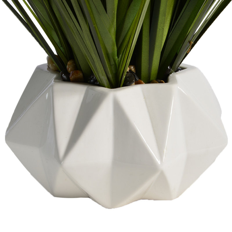 Herbe de feuillage artificiel intérieur/extérieur en vase décorative décoration