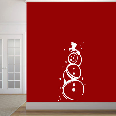 Décalcomanie murale jolie bonhomme de neige Trexler
