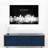 Atlanta Skyline BW Canvas Print-92517815