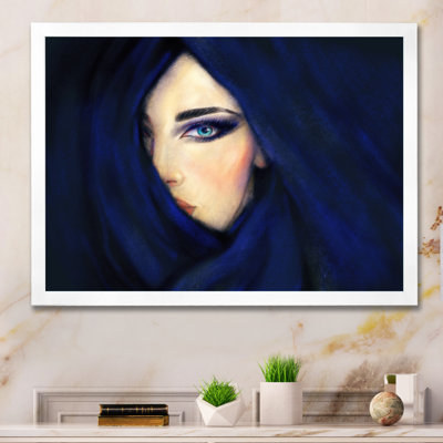 «Blue Fashion Woman», reproduction sur toile