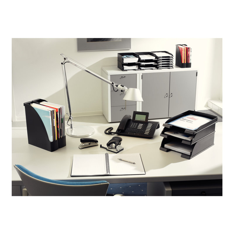 Plastic Paper Organiser, Black
