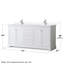 Ensemble de meuble-lavabo double 72 po Avery-51712099-51712102-51978327