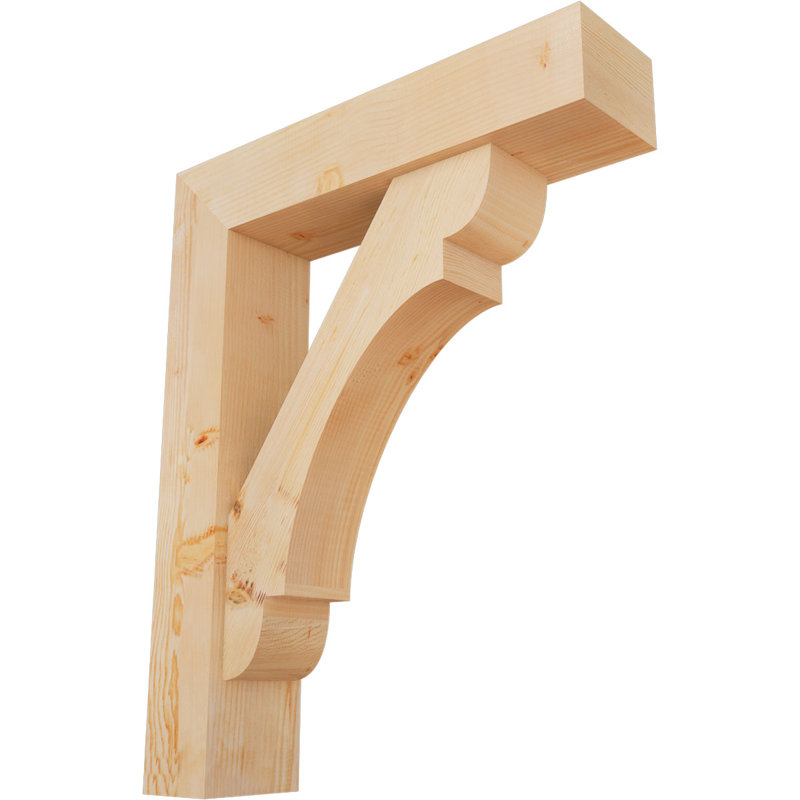 Support de bloc olympique avec entretoise décalée, 40 x 32, Sapin Douglas de l 7 1/2 (lisse)