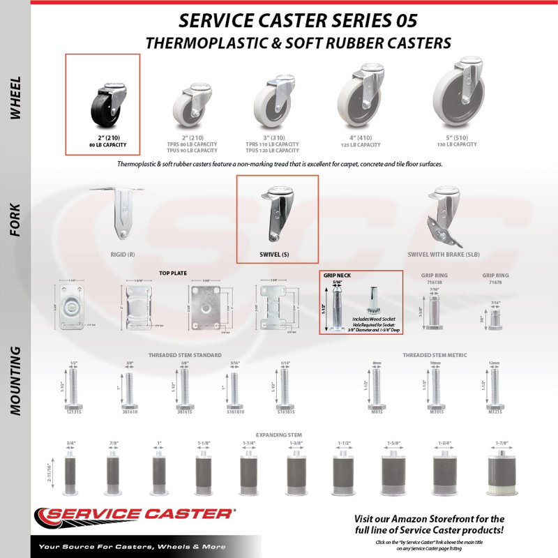 Soft Rubber Caster
