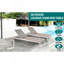 Table basse d'extérieur entièrement en aluminium