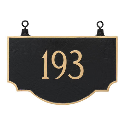 Vanderbilt 1-Line Hanging Address Plaque