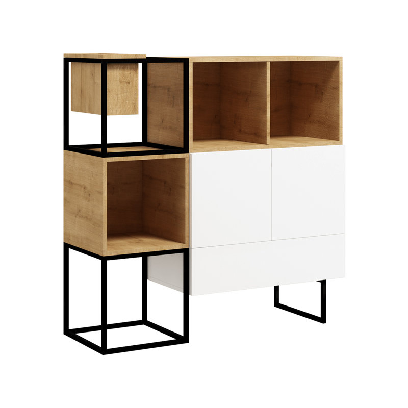 Harmanjit Steel 120 cm W Chest of Drawers