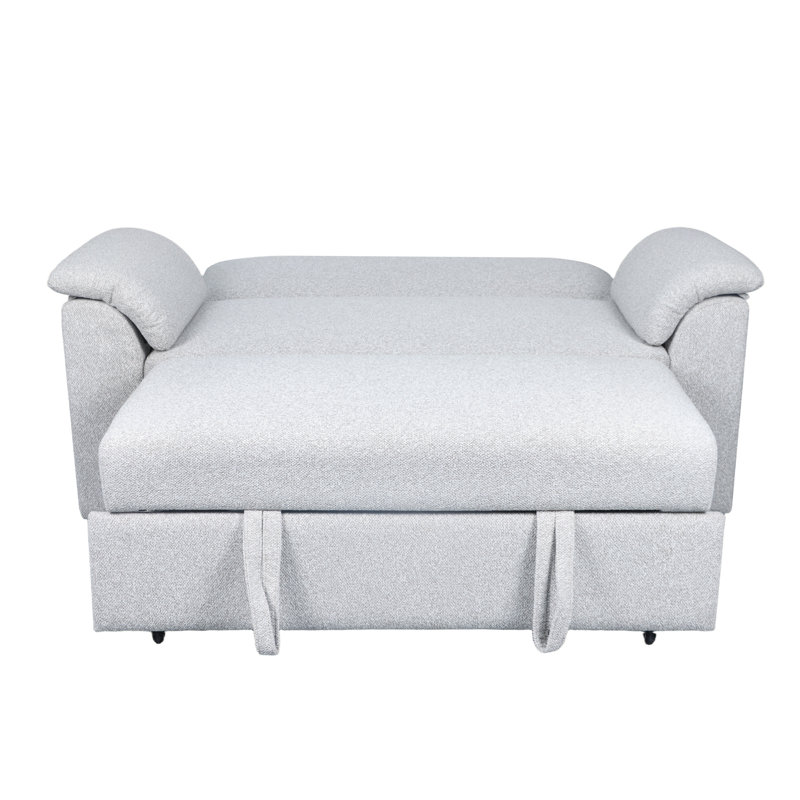 2 Seater Fabric Sofa Bed, Sand