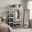 Étagère de rangement de 120 cm de large avec 6 tablettes et tringle.-1295766284