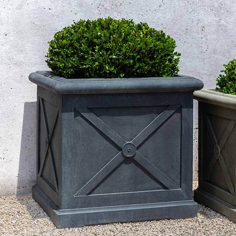 Montparnasse Handmade Planter, Nero Nuovo, 24.5" H x 25.75" W x 25.75" D
