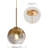 Deshawna 1 - Light Brushed Brass LED Single Pendant