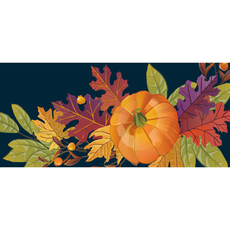 Tapis antidérapant pour l'intérieur et l'extérieur Fall Harvest Be Thankful Sassafras