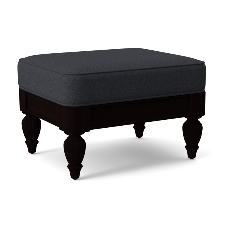 Grand View Ottoman, Java Finish, Snow Crypton Performance; 0884-91