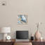 «Golden Cloud Marble Shadowbox», art abstrait bleu par Art Remedy-115129207-115129205