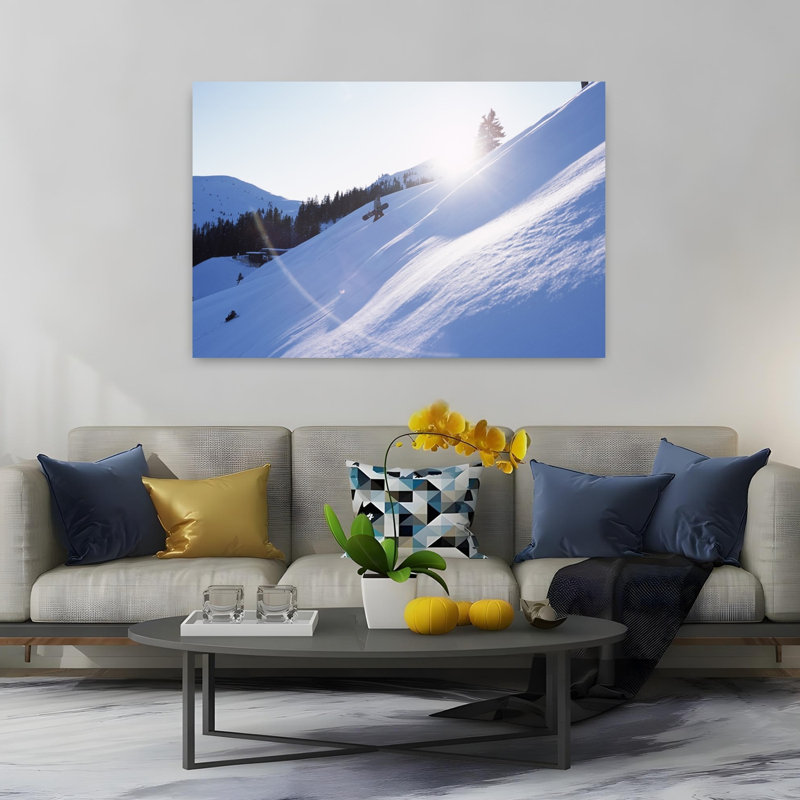 Arbres sur un paysage recouvert de neige, Kitzbuhel, Westiger, Tyrol, Autriche, paysage contemporain abstrait, art naturel