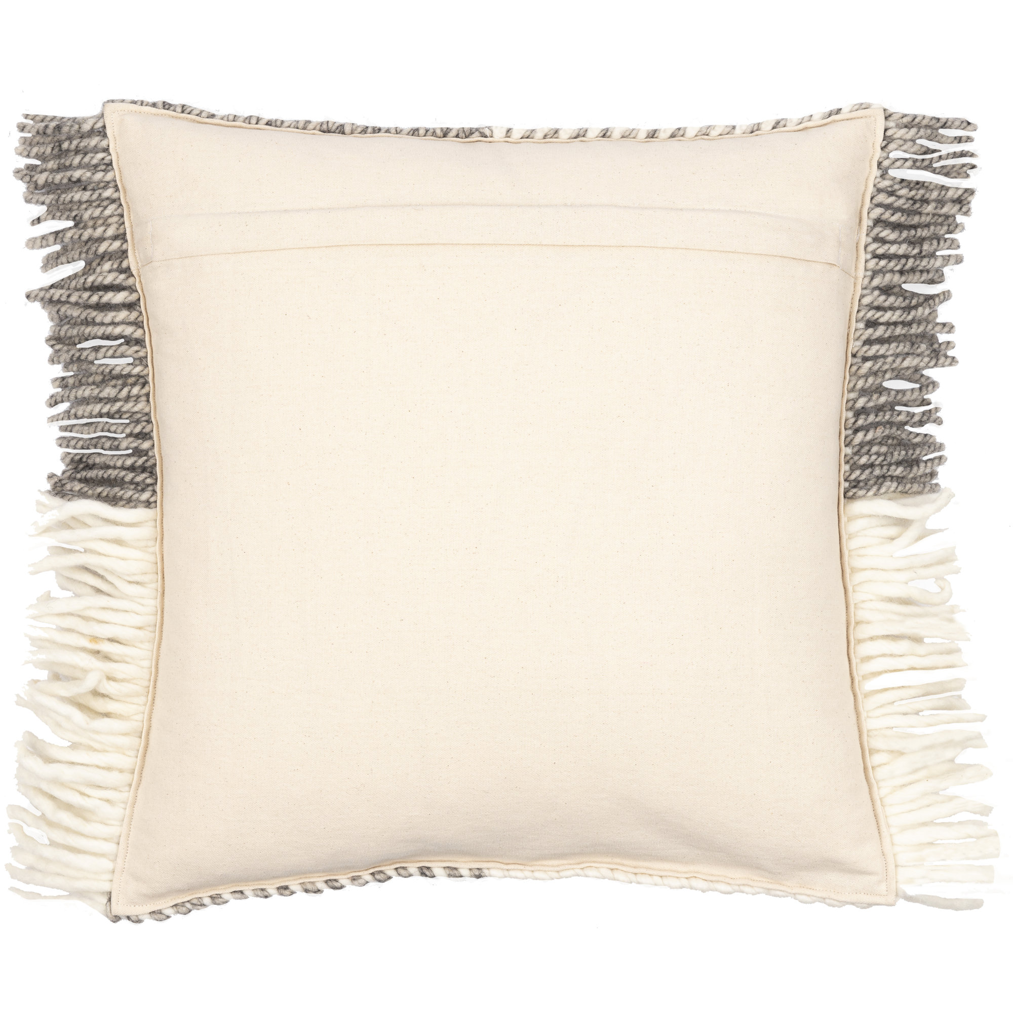 Cypress Fringed Throw Pillow, 18" x 18", Pillow Cover Only - No Insert
