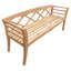 Banc de jardin en bois de teck Nickos Montana