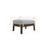Repose-pieds standard capitonné de 25,6 po de largeur