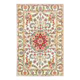 One-of-a-Kind Rectangle 3'4" X 5' Hand Knotted Area Rug