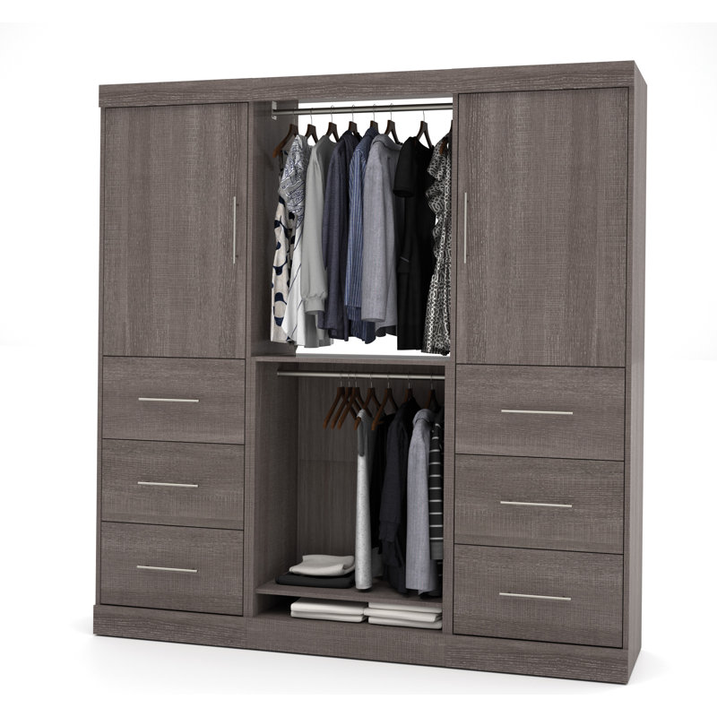 Tour pour garde-robe l 80 po Caritas, Gris écorce